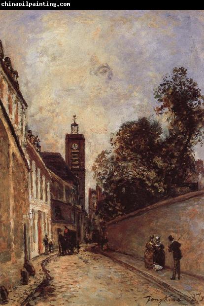 Johan Barthold Jongkind Rue de L-Abbe-de l-Epee and Church