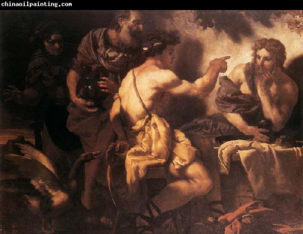 Johann Carl Loth Jupiter and Mercury at Philemon and Baucis before 1659