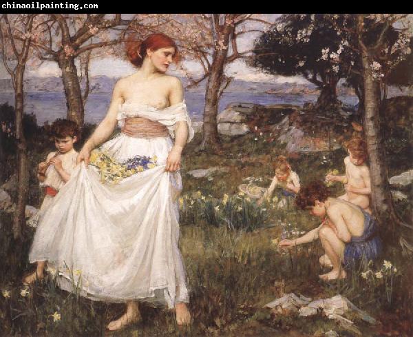 John William Waterhouse A Song  of Springtime