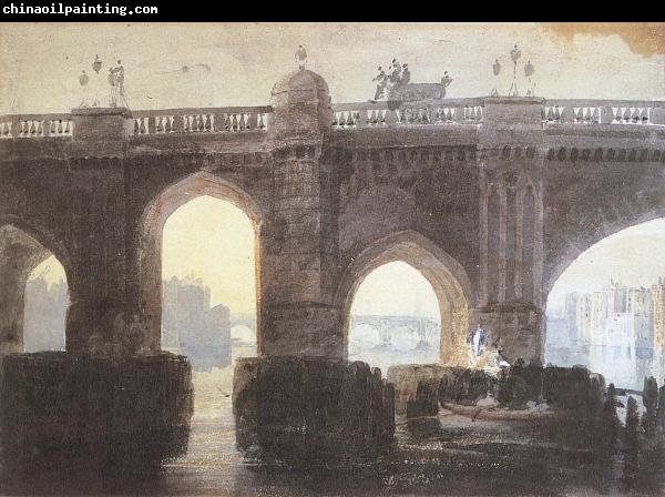 Joseph Mallord William Turner Old London bridge