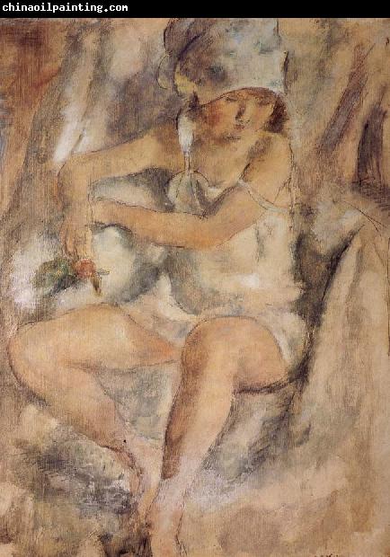 Jules Pascin Maiden wearing Islamic kerchief