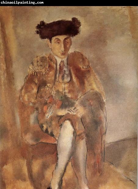 Jules Pascin Portrait of  FeleXidehabao wearing matador-s dress