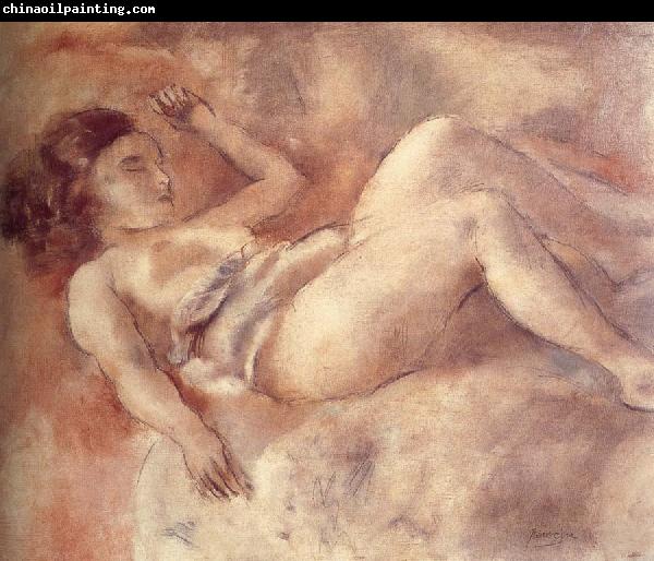 Jules Pascin Nude of sleep like a log