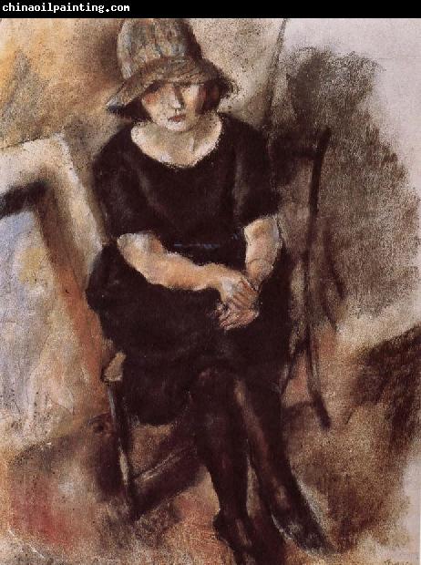 Jules Pascin Younger man wearing hat