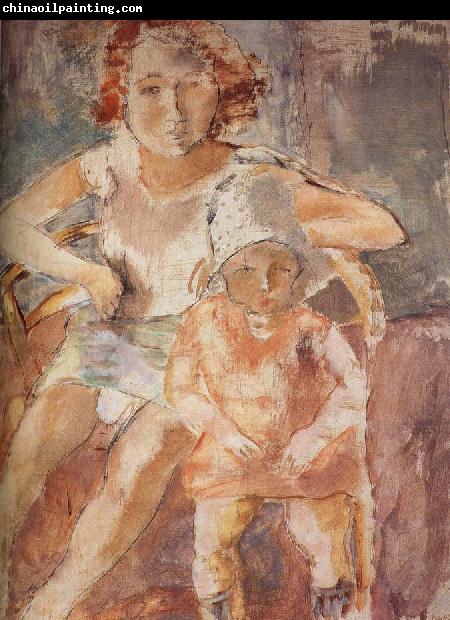 Jules Pascin Younger mother with child