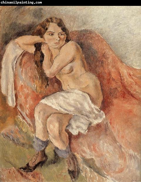 Jules Pascin Susan near the sofa