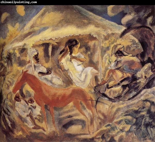 Jules Pascin Red horse