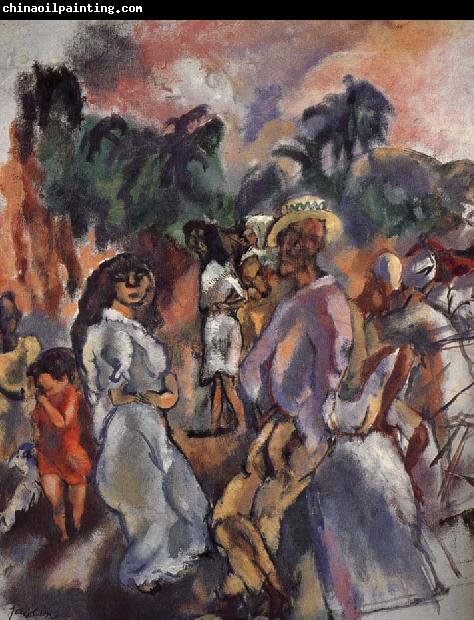 Jules Pascin Composition of picture of Cuba