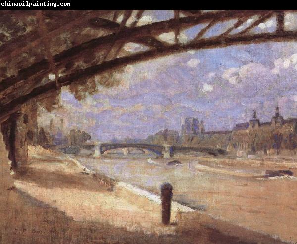 Julius Paulsen Under the Pont des Arts