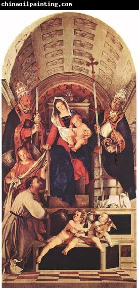 Lorenzo Lotto Madonna and Child with Sts Dominic