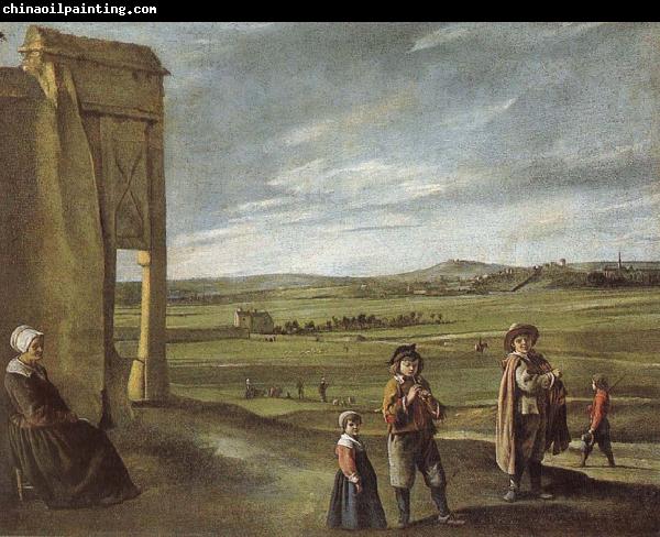 Louis Le Nain Landscape with bondfolk