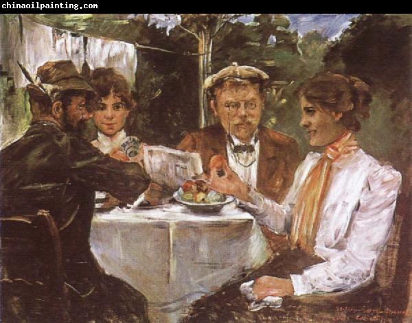 Lovis Corinth In Max Halbe-s Garden