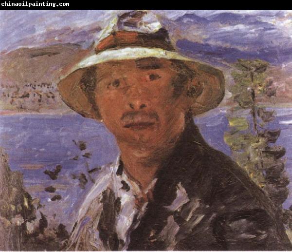 Lovis Corinth Self-Portrait in a Straw Hat