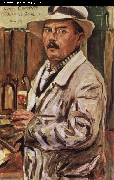 Lovis Corinth Self-Portrait in a Straw Hat