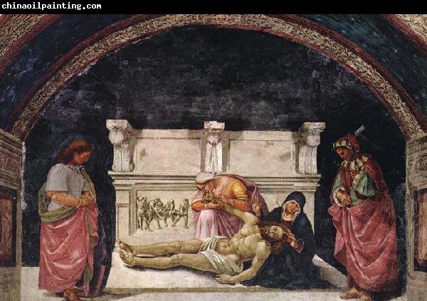 Luca Signorelli Lamentation over the Dead Christ with Sts Parenzo and Faustino