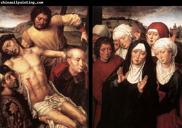 MEMLING, Hans Diptych with the Deposition