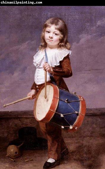 Martin  Drolling Portrait of the Artist-s Son as a Drummer