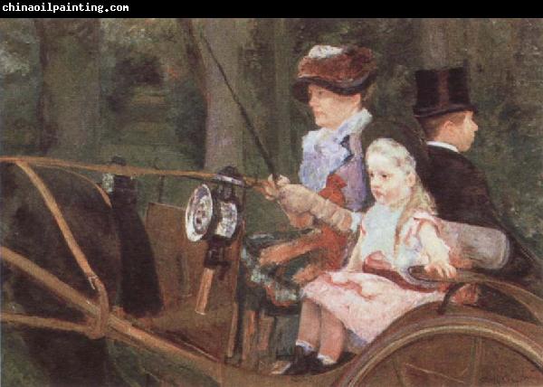 Mary Cassatt A Woman and Child in the Driving Seat