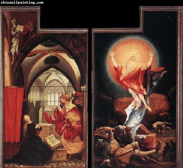 Matthias  Grunewald Annunciation and Resurrection