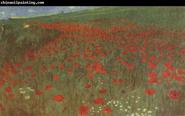 Merse, Pal Szinyei A Field of Poppies