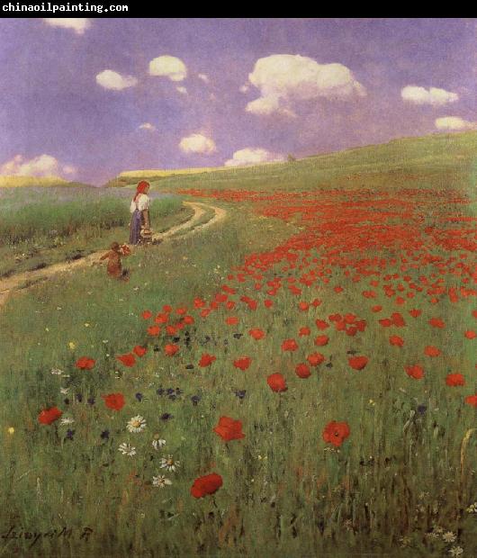 Merse, Pal Szinyei A Field of Poppies