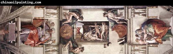 Michelangelo Buonarroti The first bay of the ceiling