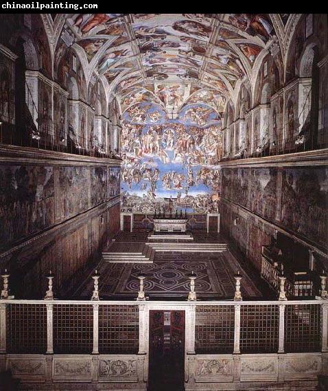 Michelangelo Buonarroti Interior of the Sistine Chapel