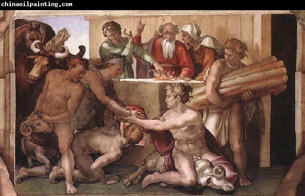 Michelangelo Buonarroti Sacrifice of Noah