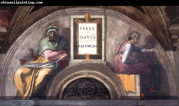 Michelangelo Buonarroti Jesse - David - Solomon