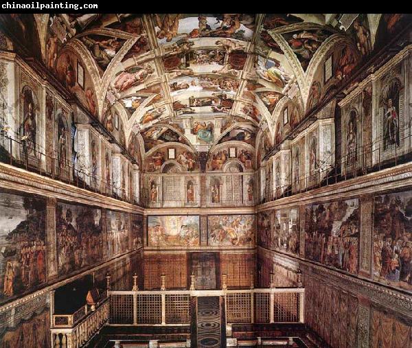 Michelangelo Buonarroti Interior of the Sistine Chapel