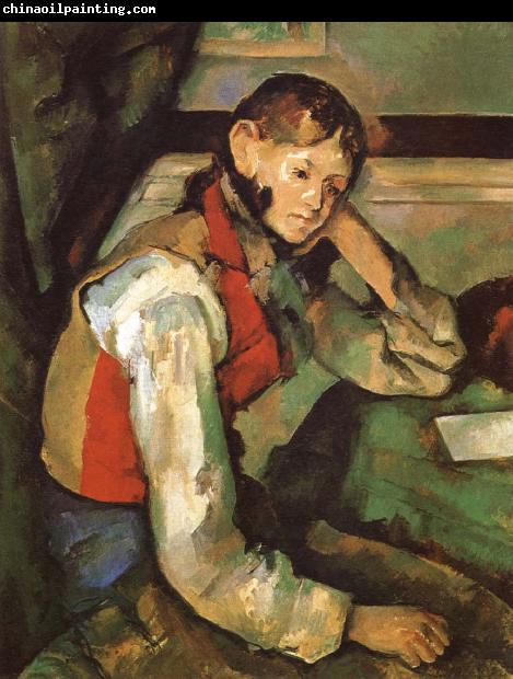 Paul Cezanne Boy in a Red waiscoat