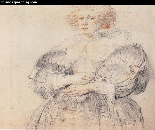 Peter Paul Rubens Girl sketch