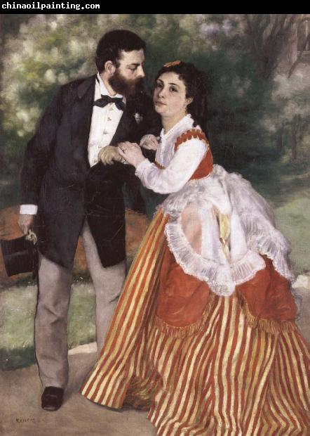 Pierre-Auguste Renoir Alfred Sisley and His wife