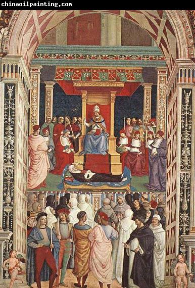 Pinturicchio Pope Aeneas Piccolomini Canonizes Catherine of Siena