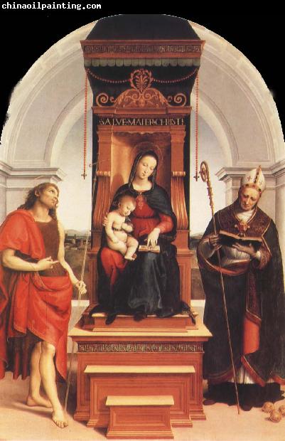 Raphael Virgin and Child with SS.John the Baptist and Nicholas