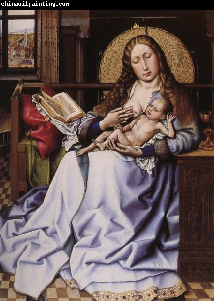 Robert Campin Maria with the child framfor hard