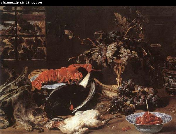 SNYDERS, Frans Still-life with Crab and Fruit