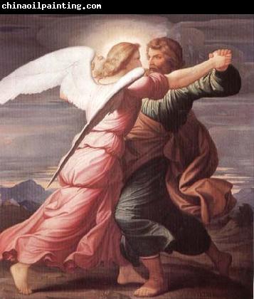 STEINLE, Edward Jakob von Jacob Wrestling with the Angel
