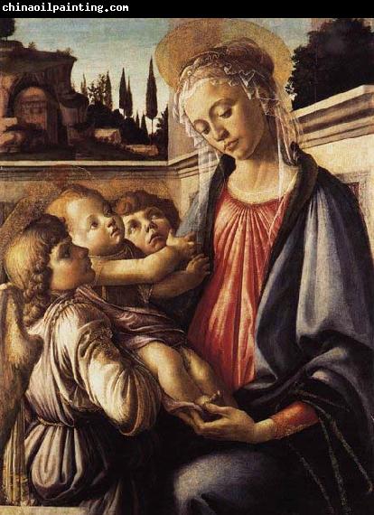 Sandro Botticelli Madonna and Child and Two Angels