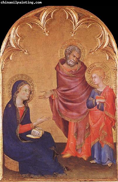 Simone Martini Jesus aterfinns in the sanctuary