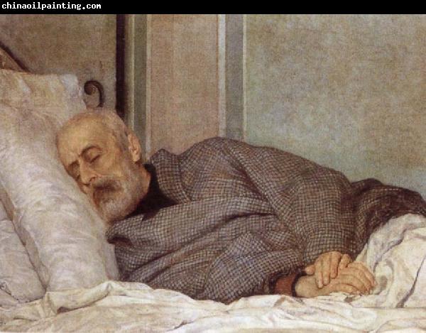 Sylvestro Lega Giuseppe Mazzini on his Death Bed