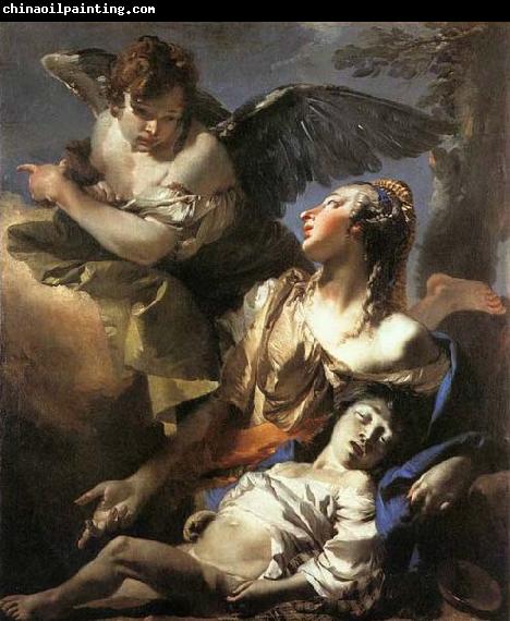 TIEPOLO, Giovanni Domenico The Angel Succouring Hagar