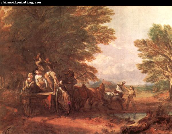 Thomas Gainsborough The Harvest Wagon