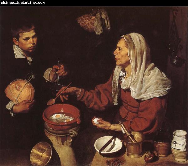 VELAZQUEZ, Diego Rodriguez de Silva y The Woman Fry eggs