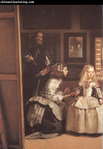 VELAZQUEZ, Diego Rodriguez de Silva y Detail of Palace handmaiden