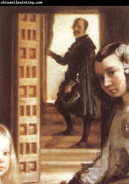 VELAZQUEZ, Diego Rodriguez de Silva y Detail of Palace handmaiden