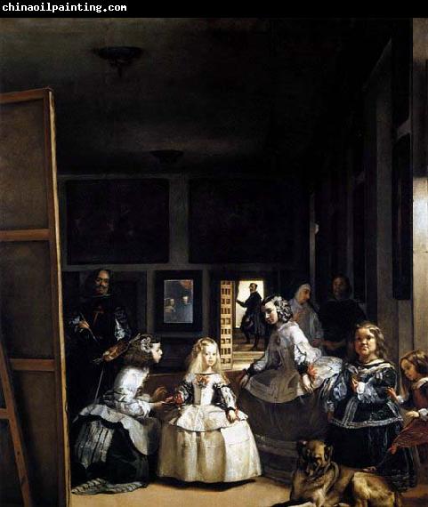 VELAZQUEZ, Diego Rodriguez de Silva y Las Meninas or The Family of Philip IV