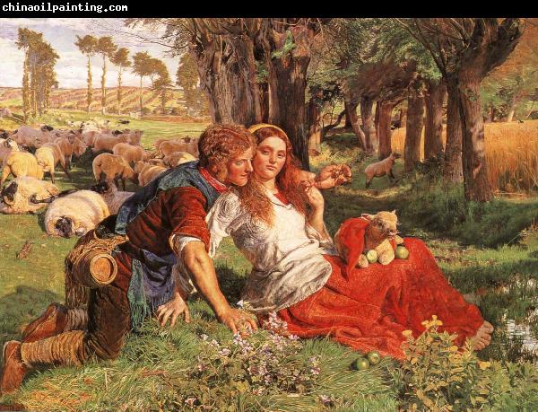 William Holman Hunt The Hireling Shepherd