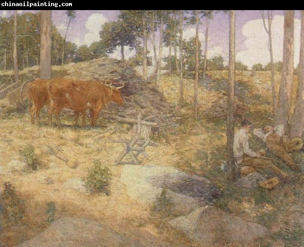 julian alden weir Midday Rest in New England