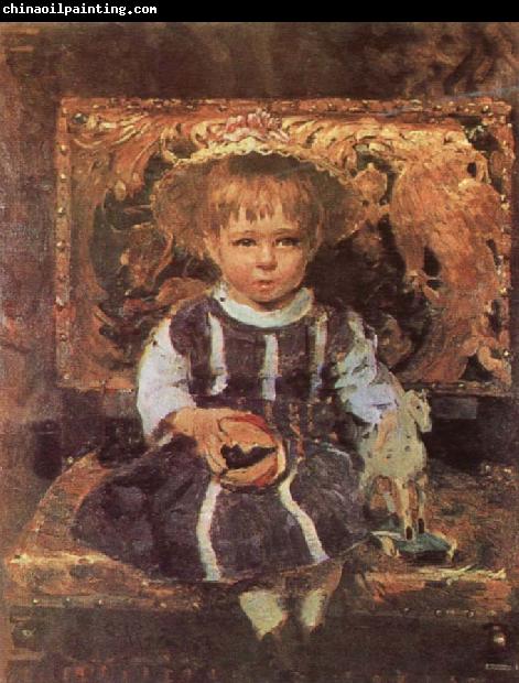 llya Yefimovich Repin Portrait of the Artist-s Daughter Vera